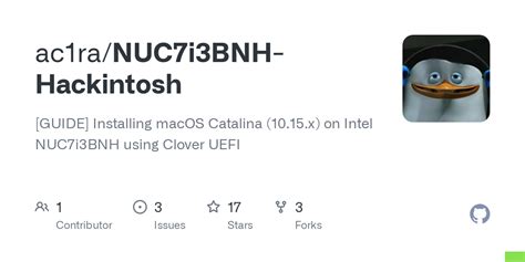 GitHub - ac1ra/NUC7i3BNH-Hackintosh: [GUIDE] Installing macOS Catalina ...