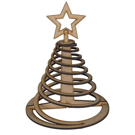 Decorate Your Own Spiral Christmas Tree Wood