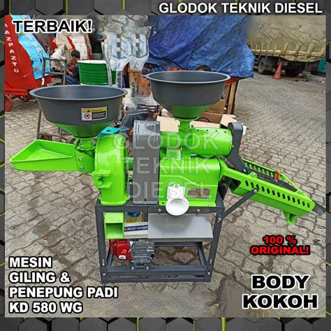 Jual MESIN GILING PADI DAN PENEPUNG KD 580 WG MAHKOTA TERBAIK Shopee