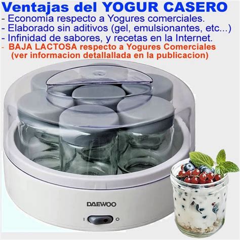 Yogurtera Daewoo Dym650 Fabrica Yogurt 7 Jarros Vidrio 200ml TECNIKA