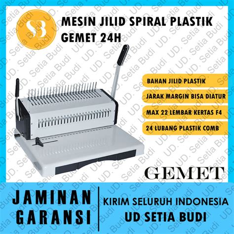 Mesin Jilid Spiral Plastik Gemet H Asli Dan Bergaransi Lazada Indonesia