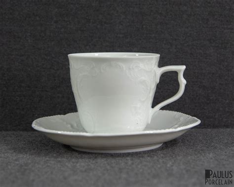 A Rosenthal Classic Rose Sanssouci White Or Weiss Coffee Cup And