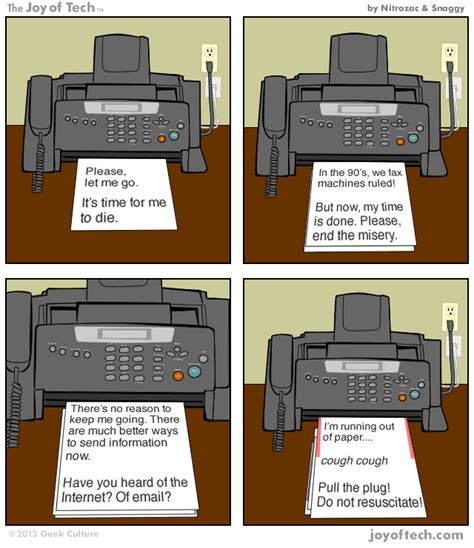 Who Still Uses Fax Machines Comic Dottech