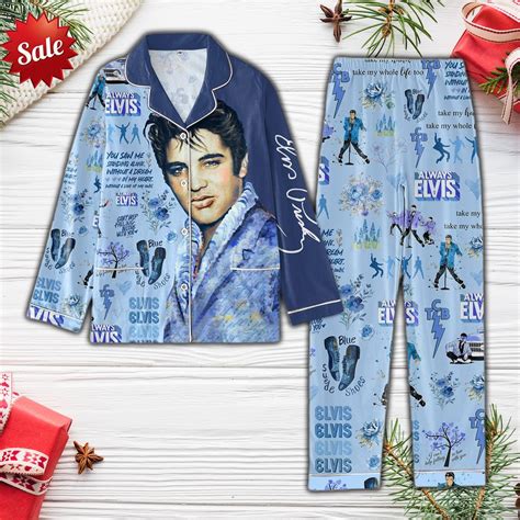 Elvis Presley Pajamas Set Christmas Elvis Presley Pyjamas Etsy Canada