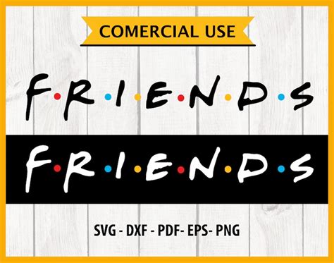 Friends logo SVG Friends TV Show Inspired Logo With Dots | Etsy