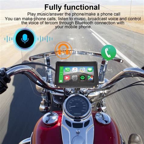 GPS voiture PRUMYA 7 pouces tactile moto navigateur dédié CarPlay