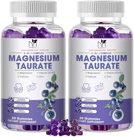 Amazon Magnesium Taurate Supplement Magnesium Taurate Gummies With