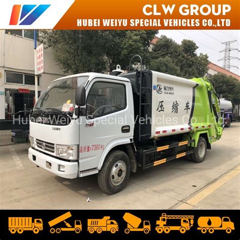 Dongfeng X Wheels Cbm Compressed Garbage Truck China Compactor