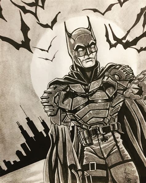 The Batman Batman Art Drawing Batman Drawing Illustration Character