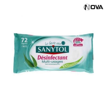 Lingettes Sanytol Desinfectantes Multi Usages Eucalyptus Paquet De