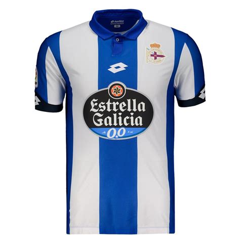 Lotto Deportivo La Coruña Home 2017 Jersey FutFanatics