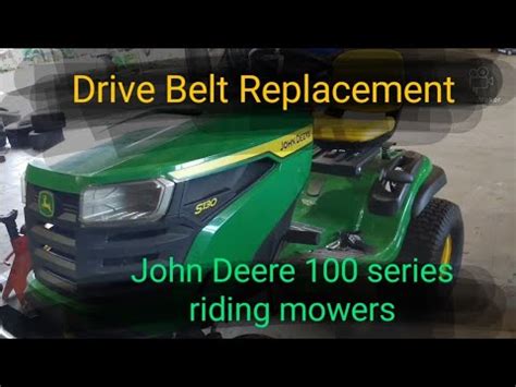 How To Change The Drive Belt Transmission Belt On A John Deere S130