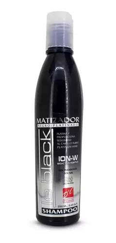 Shampoo Matizador Negro Para Cabello Platinado Sin Sal Ml Meses