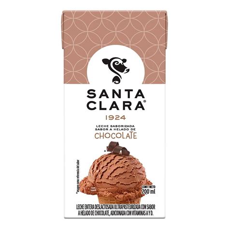 Leche Santa Clara Sabor Helado De Chocolate De 200 Ml Walmart