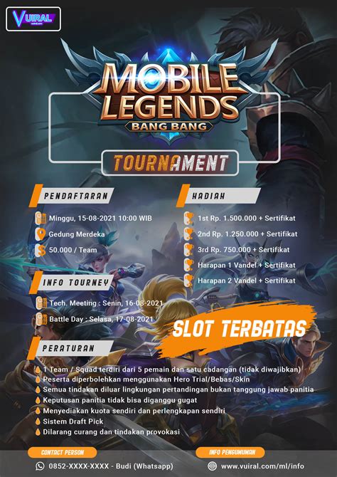 Download Contoh Poster Turnamen Mobile Legends Ml Psd Siap Edit Vuiral