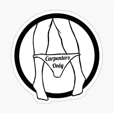 "Carpenters only" Sticker for Sale by Localnonunion | Redbubble