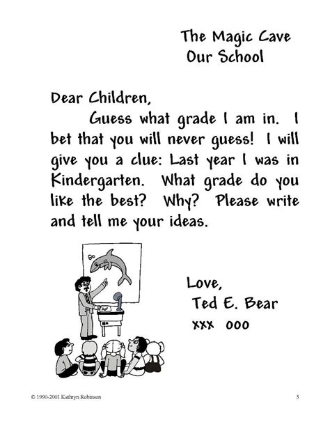 Writing A Friendly Letter 3rd Grade