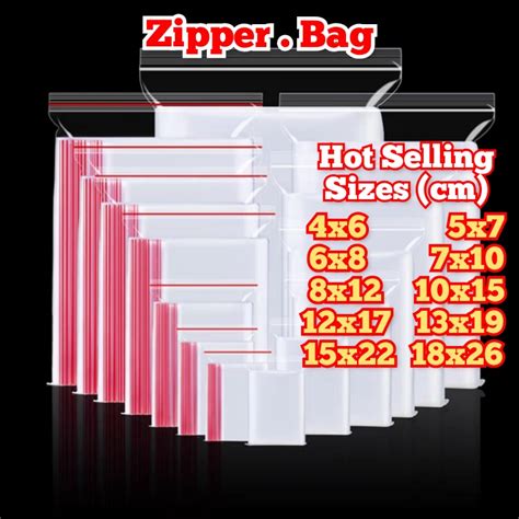 Zipper Bag Zip Beg 100pcs Ready Stock ZipLock Food Storage