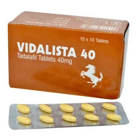 Vidalista 40tadalafil 40mg Tablets At Rs 234strip Erectile