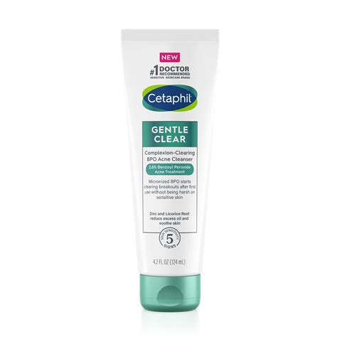 Cetaphil Gentle Clear Complexion-Clearing BPO Acne Cleanser, 4.2 OZ ...