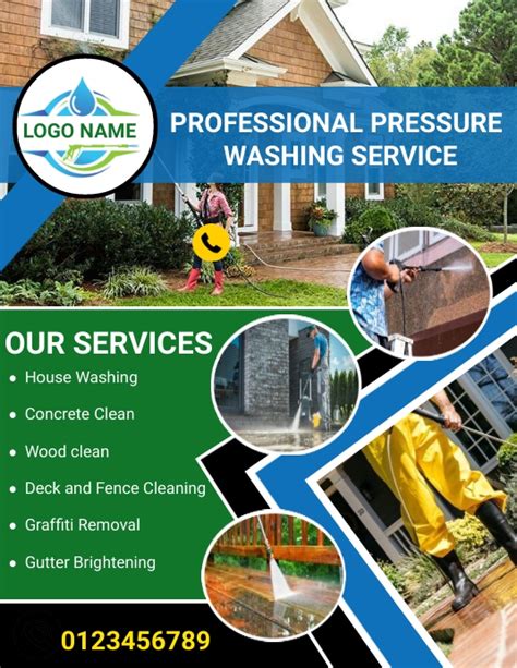 Copy Of Pressure Washing And Cleaning Flyer Postermywall