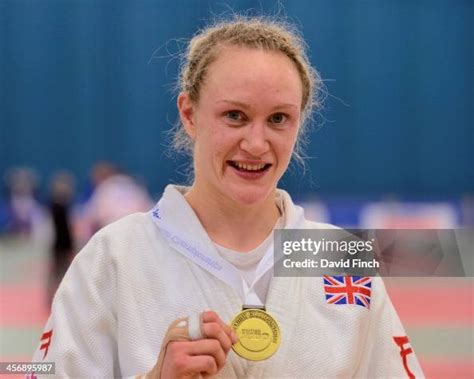 Gemma Howell Of Wolverhampton Jc Poses With Her U63kg Gold Medal At