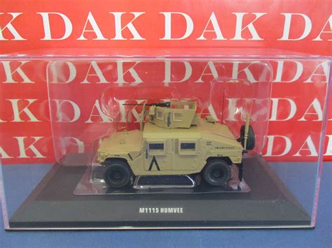 Die Cast 148 Modellino Auto Humvee M1115 Military Police Desert Storm