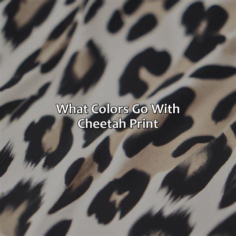 colors   cheetah print colorscombocom