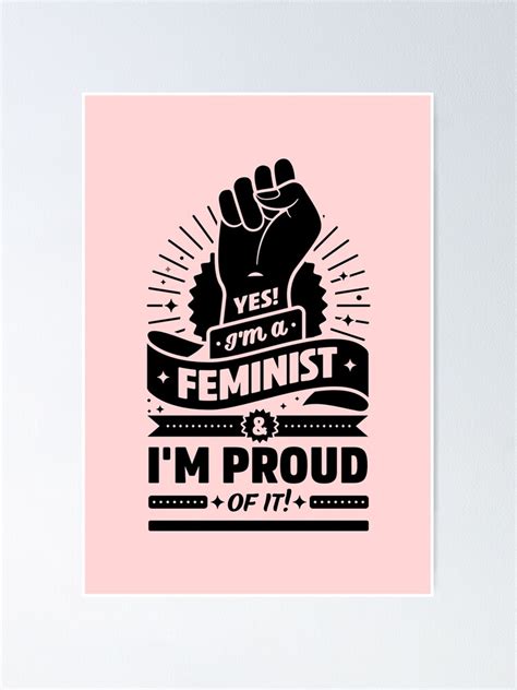 Intersectional Feminist Art Yes I M Feminist And Proud Of It Light Background Version