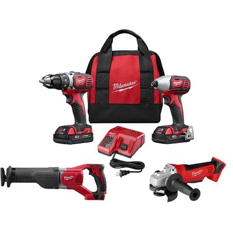 Milwaukee m12 12v lithium ion cordless drill driver impact driver combo ...