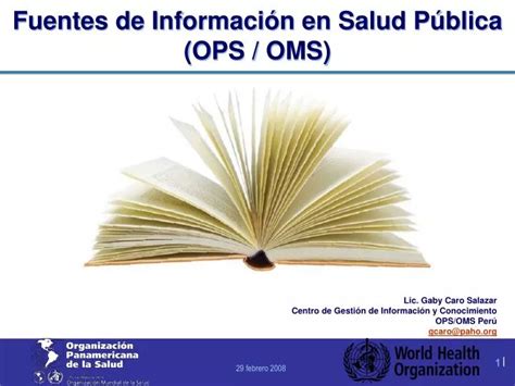 Ppt Fuentes De Informaci N En Salud P Blica Ops Oms Powerpoint