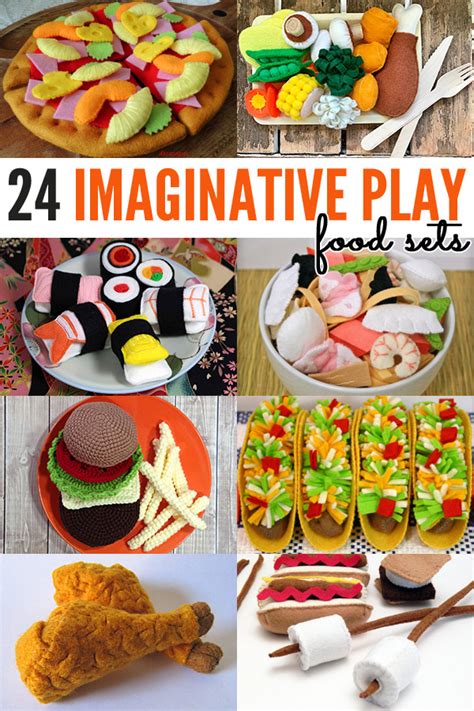 24 Fabulous Pretend Play Food Sets