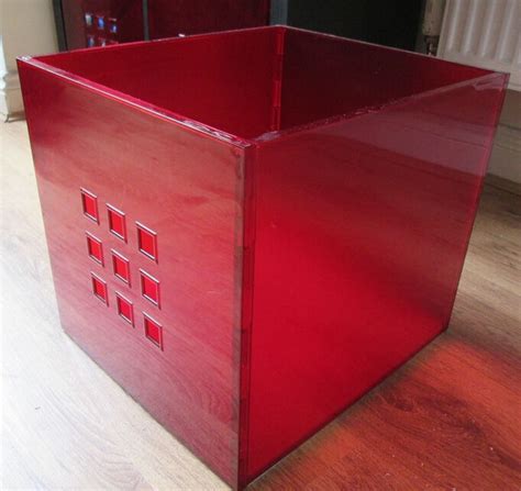 6 x red storage boxes, LEKMAN storage boxes, IKEA storage boxes, boxes for kallax or expedit ...