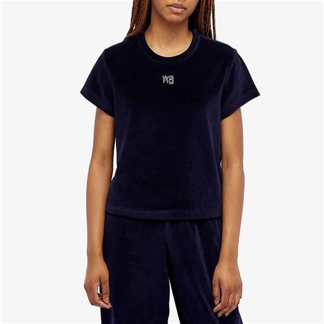 Alexander Wang Hotfix Logo Baby T Shirt After Dark End Uk