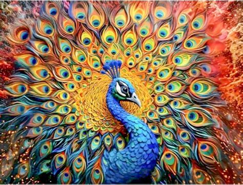 Amazon Bohadiy D Diamond Painting Kits For Adults Peacock