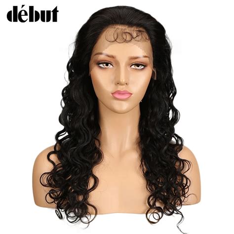 Debut 24 Inch Body Wave Human Hair Lace Front Wigs Brazilian Lace Frontal Human Hair Wigs 150