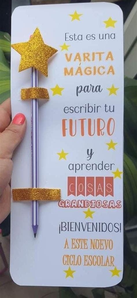 Pin de Susana Amor en Recuerdos Dia del alumno Varita mágica