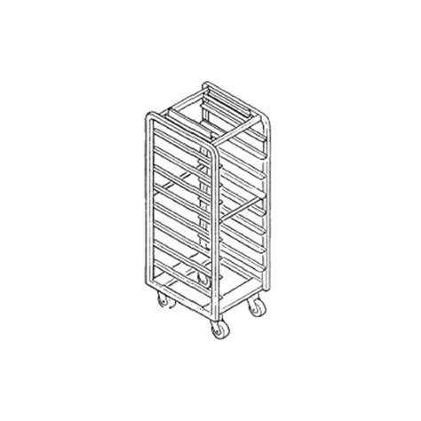 Baxter Bsrsb Roll In Oven Rack For Single Rack Oven With Slides