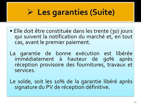 Sommaire I L Execution Des Marches Publics Execution Physique