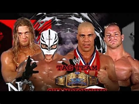 Rey Mysterio Edge Vs Kurt Angle Chris Benoit No Mercy 2002