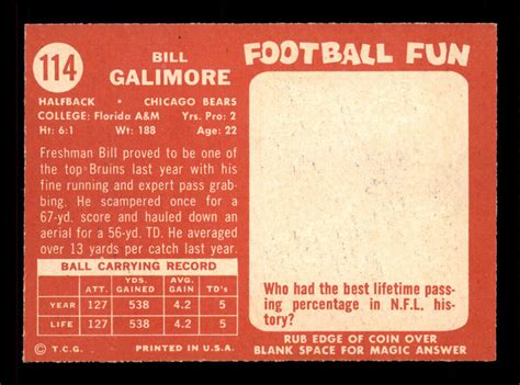 Topps William Galimore Nm Mt Ebay