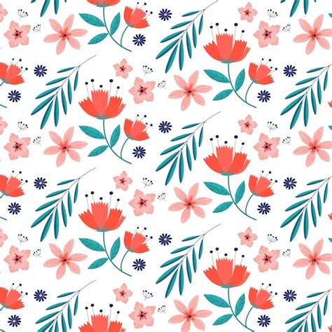 Pack De Estampados Florales Vector Gratis