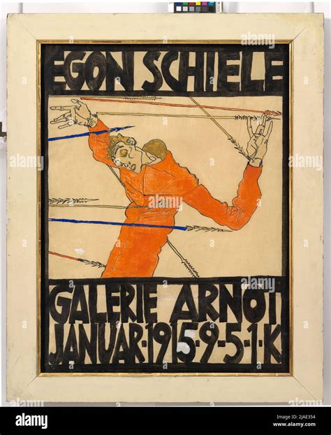 Poster Of The Egon Schiele Exhibition In The Arnot Gallery Egon