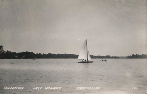 Sailboating on Lake Wawasee Syracuse, IN Postcard