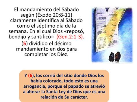 Ppt A Continuación Los 10 Mandamientos Según La S Biblia Y El Catecismo Powerpoint