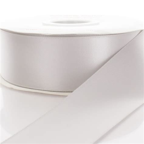 3 Double Faced Satin Ribbon 007 Grey 100yd Michaels