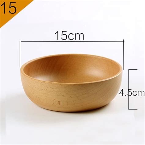 Bol X Cm Pcs Set Grand Bol Soupe Salade En Bois Rond