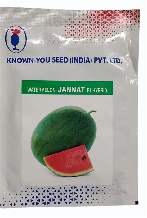 98 Green Hybrid F1 Jannat Watermelon Seeds For Agriculture Packaging