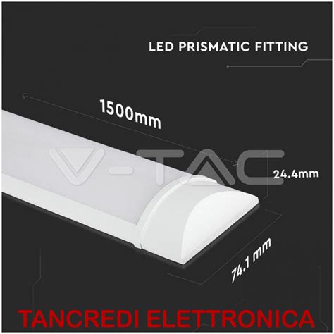 V Tac Pro Vt Plafoniera Led Chip Samsung Prismatica W Cm