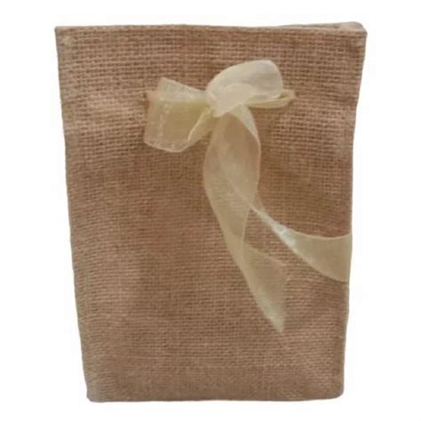 Gm Brown Plain Jute Gift Bags Size Dimension X Inch Lxh At Rs